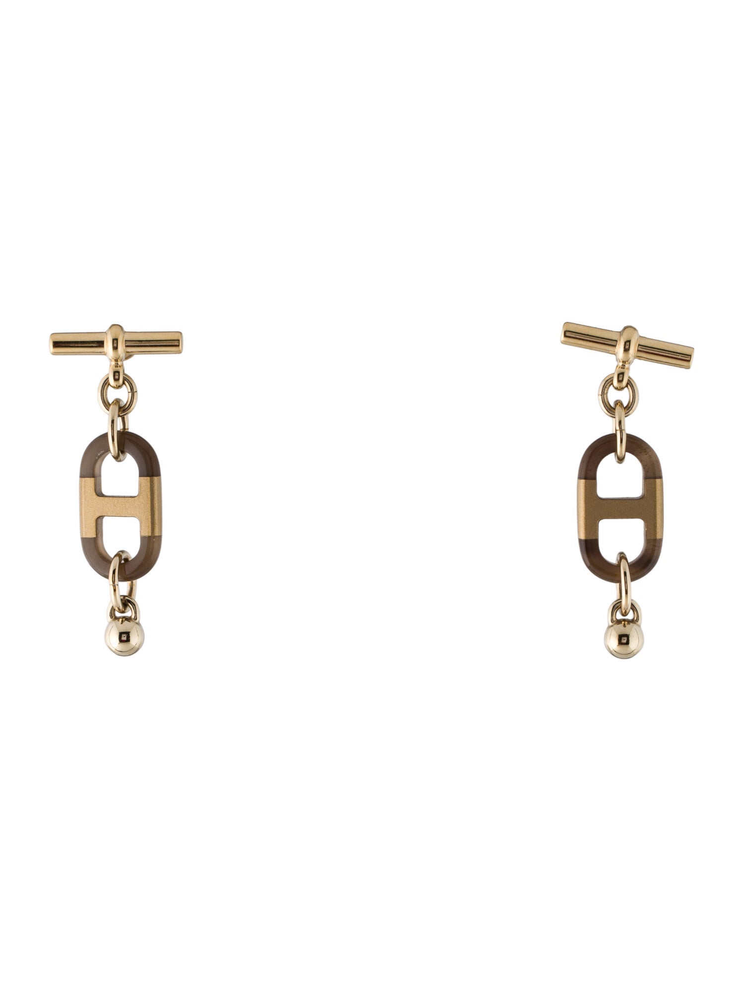 Hermès Horn sur Mer Drop Earrings